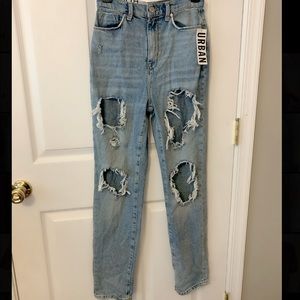 BDG urban outfitters blue ripped jeans